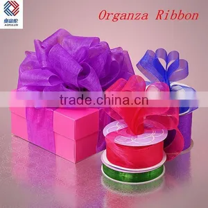 Solid Color Christmas Decoration Organza Ribbon thumbnail-4