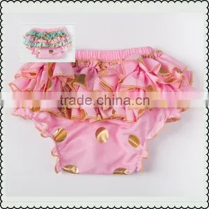 Hot Selling Baby Ruffle Cotton Diaper Cover Toddler Infants Bloomers Baby Solid Panties Bloomer Kids Bloomers thumbnail-6
