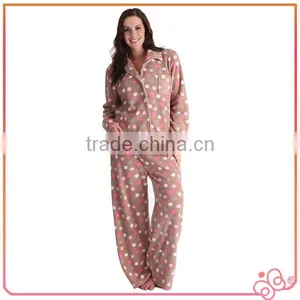 2014 Fashion Garment Wholesale Spotty Women Pajama Suits thumbnail-1