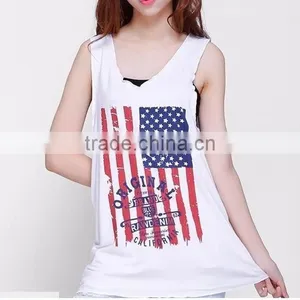 New Style of Women Tank Top, 100% Cotton, Custom Printing thumbnail-2