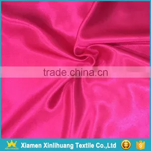 Hot Selling Cheap Pink Color 100% Polyester Breathable Satin Fabric thumbnail-2