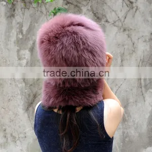 CX-C-01E High Quality New Real Fox Fur Hat and Scarf Set thumbnail-2