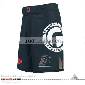 Sublimation Printing Kick Boxing Shorts With Super Stretch Custom Design MMA thumbnail-3