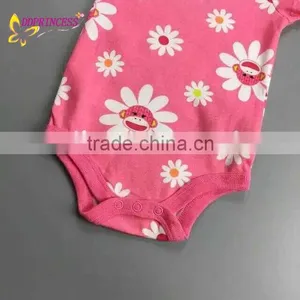Infants and Toddlers Summer Bodysuit,Printed Baby Bodysuit Wholesale,Short-Sleeve Newborn Baby Bodysuit thumbnail-5