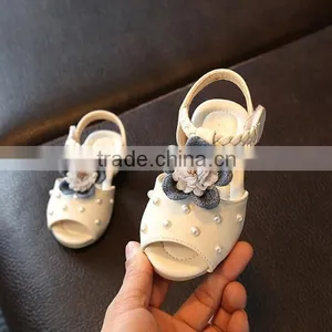 Zm35472a Fashion Kids Shoes New Designs Baby Girl Flower Flat Sandals thumbnail-3