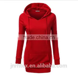 Women Ladies Fitted Hoodies Casual Coat Pullover Outerwear Sweatshirt Extra Long thumbnail-5