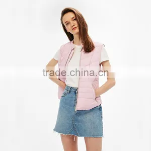 Wholesale High Quality Womens Nylon Vest Winter Sleeveless Jacket thumbnail-3