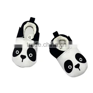Cute Panda Face Printed Baby Booties thumbnail-1