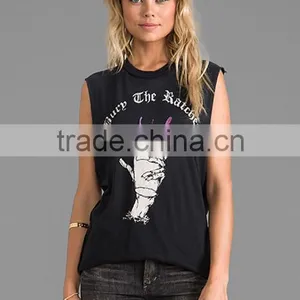 no Bra Custom Printing Tank Top thumbnail-1