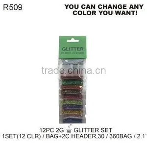FOR CRAFT(R509) 12PC GLITTER SET thumbnail-1