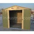 Easy Build Silver Garden Apex Metal Shed / Garage Shed With 4 Windows 10ft x 10ft thumbnail-1