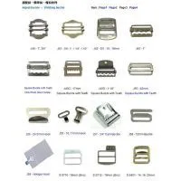 Adjuster, Zinc Buckle, Military Buckle, Slide, Strap Buckle, Webbing Buckle thumbnail-1