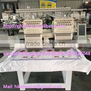 YINGYING 1502 1202 2heads Double Heads 15needles 12colors 12needles Compact Flat and Cap t Shirt Computerized Embroidery Machine thumbnail-2