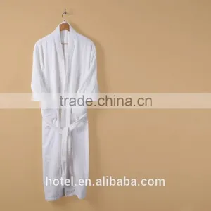 Colored Cotton/ Cut Velvet Bathrobe thumbnail-1