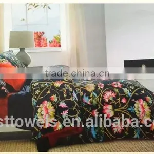 100% Long Stape Cotton Colorful Design Reactive Printing Bedding Set thumbnail-1