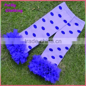 Toddlers Baby Leggings Knee High Socks Polka Dot Lace Ruffled Knit Kids Leg Warmers thumbnail-1
