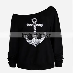Lip Printed Women Blouse One Shoulder Blouses Spring Summer Shirts Blusas Mujer thumbnail-1