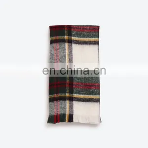 Street Fashion Lengthened Winter Lady Plaid Plaid Plaid Scarf thumbnail-4