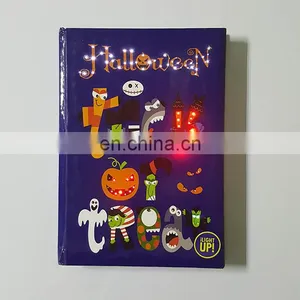 2017 China Supplie Hardcover School Cute Notebook Custom Diary Printing With Led Light thumbnail-6