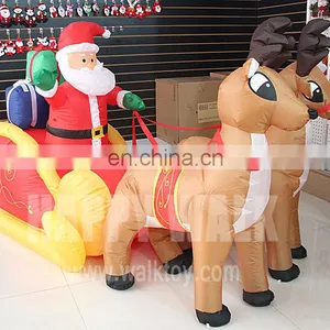 HI Hot Sale Christmas Giant Inflatable Snowman Decoration Product, Inflatable Reindeer Christmas Decoration thumbnail-5