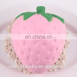 Hot Selling 2017 Anti Stress Squishy Kawaii Soft PU Squishy Slow Rising Big Strawberry Toy Mobile Phone/girls' Handbag Pendant thumbnail-2
