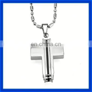 Popular Wholesale Stainless Steel Dog Tag With Cross Pendant thumbnail-1