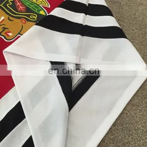 NHL 100% Polyester Custom Name/Number Red Chicago Blackhawks Hockey Jersey For Fans thumbnail-5