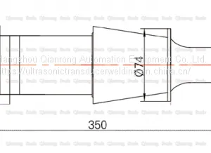 15 KHz 2600W 60mm Piezoelectric Ultrasonic Welding Transducer , Good Heat Resistance thumbnail-2