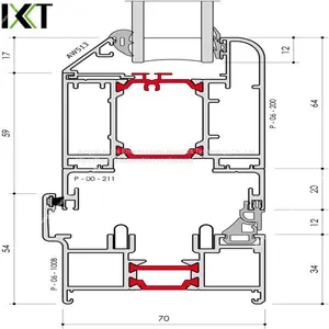 Multi-cavity Heat Broken Polyamide Profile For Aluminium Sash Window Frame thumbnail-2