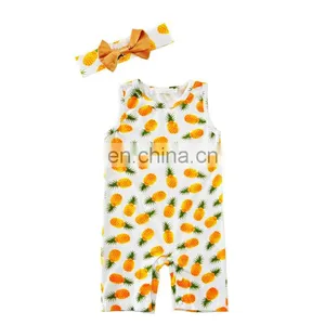 Fashion Summer Short Sleeve Infant Baby Romper Organic Cotton Baby Romper thumbnail-1