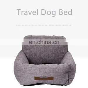 Pet Car Seat Travel Bed Dog Booster Car Seat With Clip-on Safety Leash,Car Seat Cover for Pets With Nonslip Bottom thumbnail-4