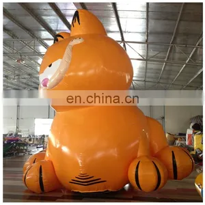 Factory Direct Sale Outdoor Giant PVC Inflatable Yellow Garfield Figure For Promotion thumbnail-2
