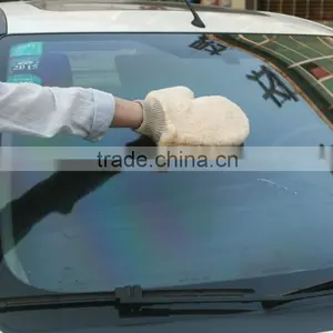 100% Natural Lambswool Wash Mitt Car Cleaning Gloves Car Cleaning Mitt thumbnail-6