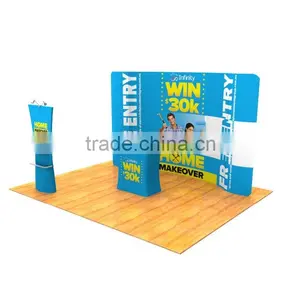 Custom Made Backdrop Fabric Tension Portable Tension Fabric Alumium Folding Panel Display thumbnail-6