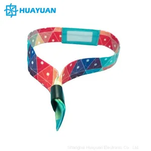 Passive 13.56MHz NFC Wristband NTAG216 Woven RFID Bracelet for Event thumbnail-5