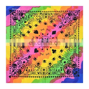 Customized Outdoor Winter Square Bandana Custom Logo Dacron Cotton Sports Headband Seamless Bandana For Men thumbnail-4