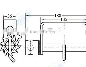 08138 Hot Sale Cheap and High Quality Low Profile Weld-on Side Mount Webbing Winch thumbnail-2