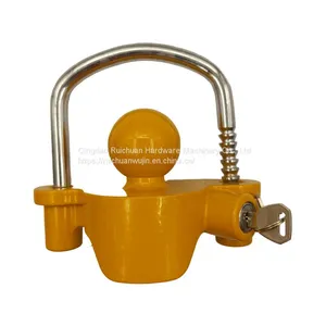 Suv Trailer Cover Lock Flower Basket Lock U-shaped Ball Cover RV Yacht Connector Aluminum Alloy Anti-theft Lock Trailer Lock thumbnail-5