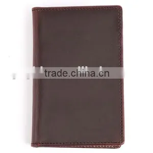 RFID Blocking Card Holder Vegetable Tanned Leather Card Holder With Notes Men Leather Credit Card Holder thumbnail-3
