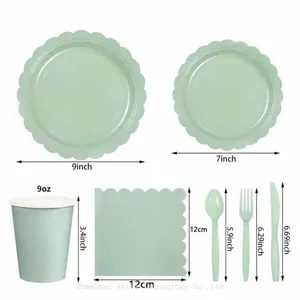 Cross-Border Hot Sale Party Tableware Kits - Plates, Cups & Cutlery for Wholesale thumbnail-5