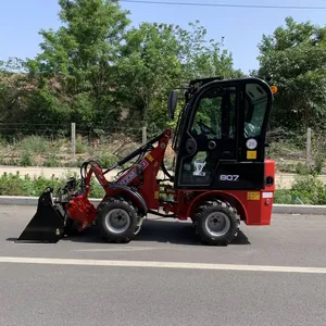 Factory Hzm 807 China Agriculture Articulated Mini Small Large Compact Farm Garden Tractor Wheel Front End Loader With CE/ISO thumbnail-5