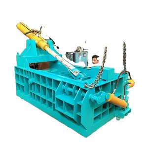 Panqi Model 125 22kw High Productivity Scrap Metal Briquetting Press With Pump for Stainless Steel & Aluminum thumbnail-1