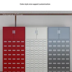Type 201 Stainless Steel Herbal Cabinet 1400mm | 48-Compartment Dispensing Table for TCM Clinic & Pharmacy thumbnail-4