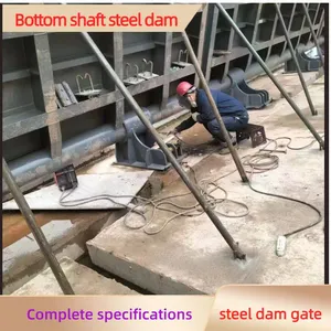Reinforced Load-Bearing Bottom Hinged Steel Dam High Efficiency Water Blocking Weir for Water Conservancy thumbnail-3