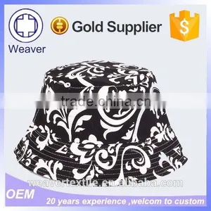 Wholesale Custom Printed Bucket Hats Print Pattern Paisley Bucket Hat in Russian thumbnail-3