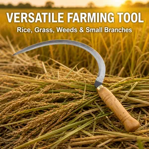 Sugarcane Harvesting Sickle Curved Steel Blade Cutting Tool For Sugar Cane Crop Collection Farm Worker Hand Use Daily Outdoors thumbnail-1