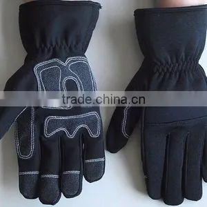 Synthetic Leather Palm Anti Shock Non Slip Mechanic Work Gloves thumbnail-1