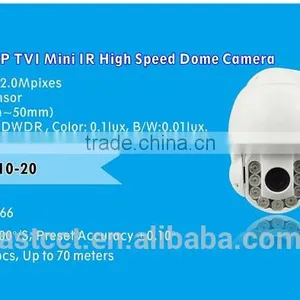 Mini PTZ Camera 2.0MP HD-TVI Camera 1080P High Speed Dome Camera thumbnail-2