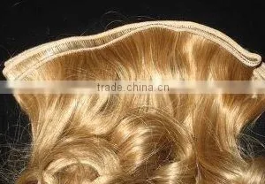 Human Remy Hair Handtied Seamless Weft thumbnail-1