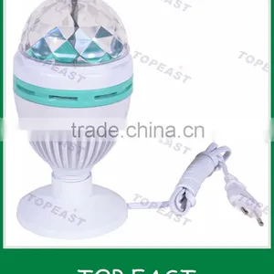 Hot Selling New Led Bulb 3W E27 B22 RGB Crystal Ball Rotating Light Cheaper Price thumbnail-1